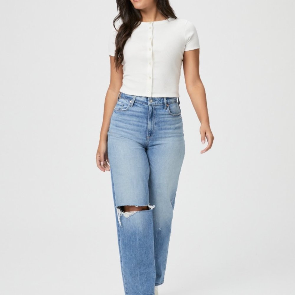 Paige Flaunt Denim Heartthrob size 26 NWT